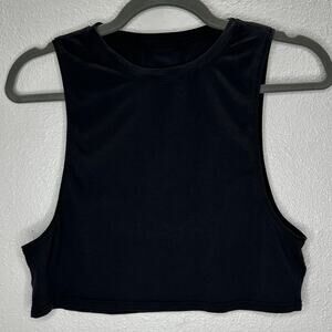 Lululemon Washed Black High Neck Muscle Cut Tank Top 4